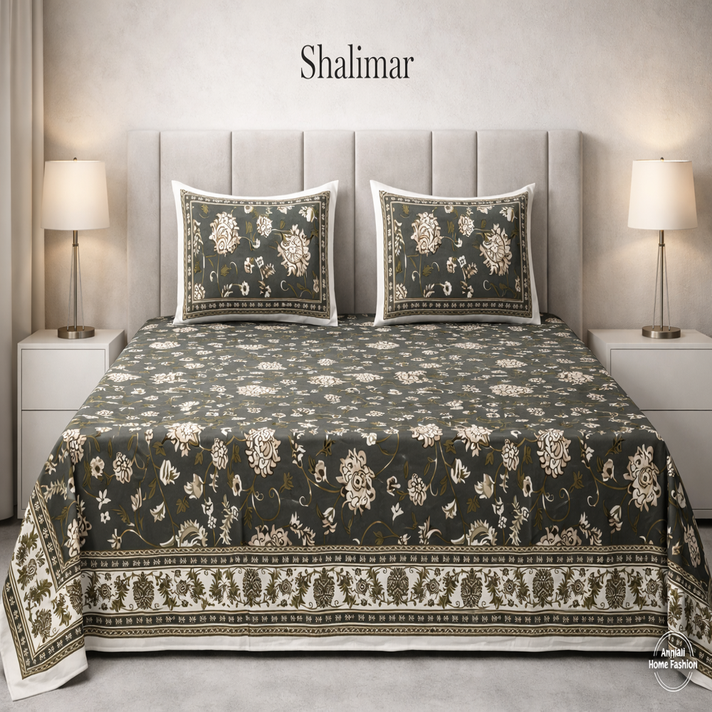 Shalimar Bed Sheet - Color: Multicolor