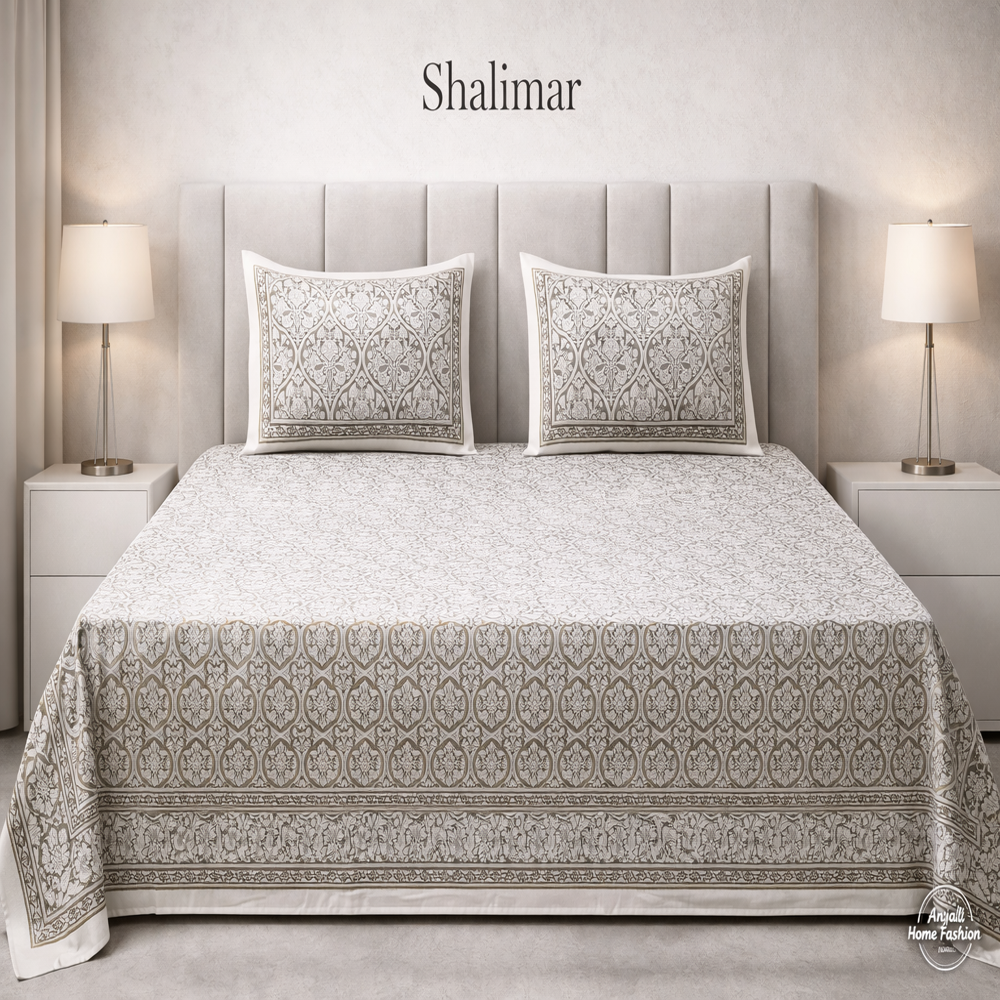 Shalimar Bed Sheet - Color: Multicolor
