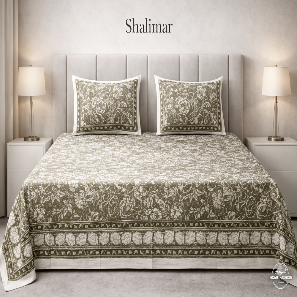 Shalimar Bed Sheet - Color: Multicolor