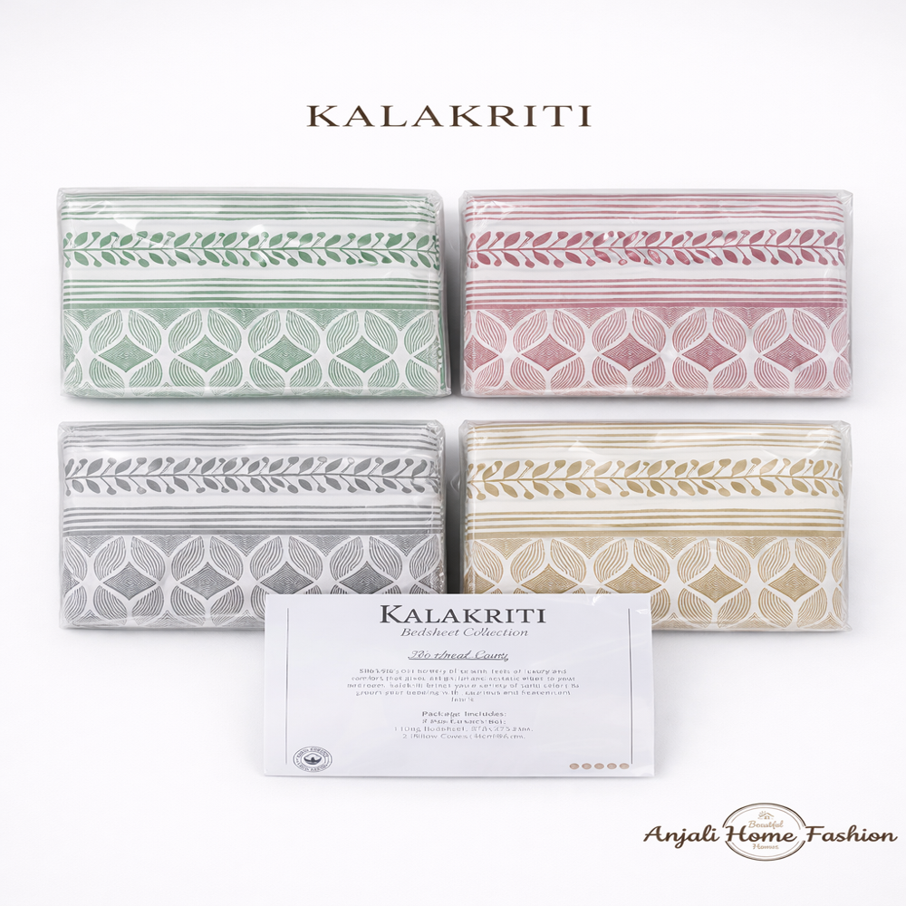 Kalamkari jaipuri bedsheet