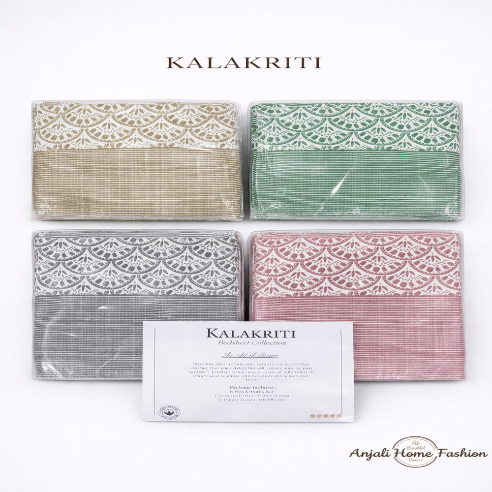 Kalamkari jaipuri bedsheet