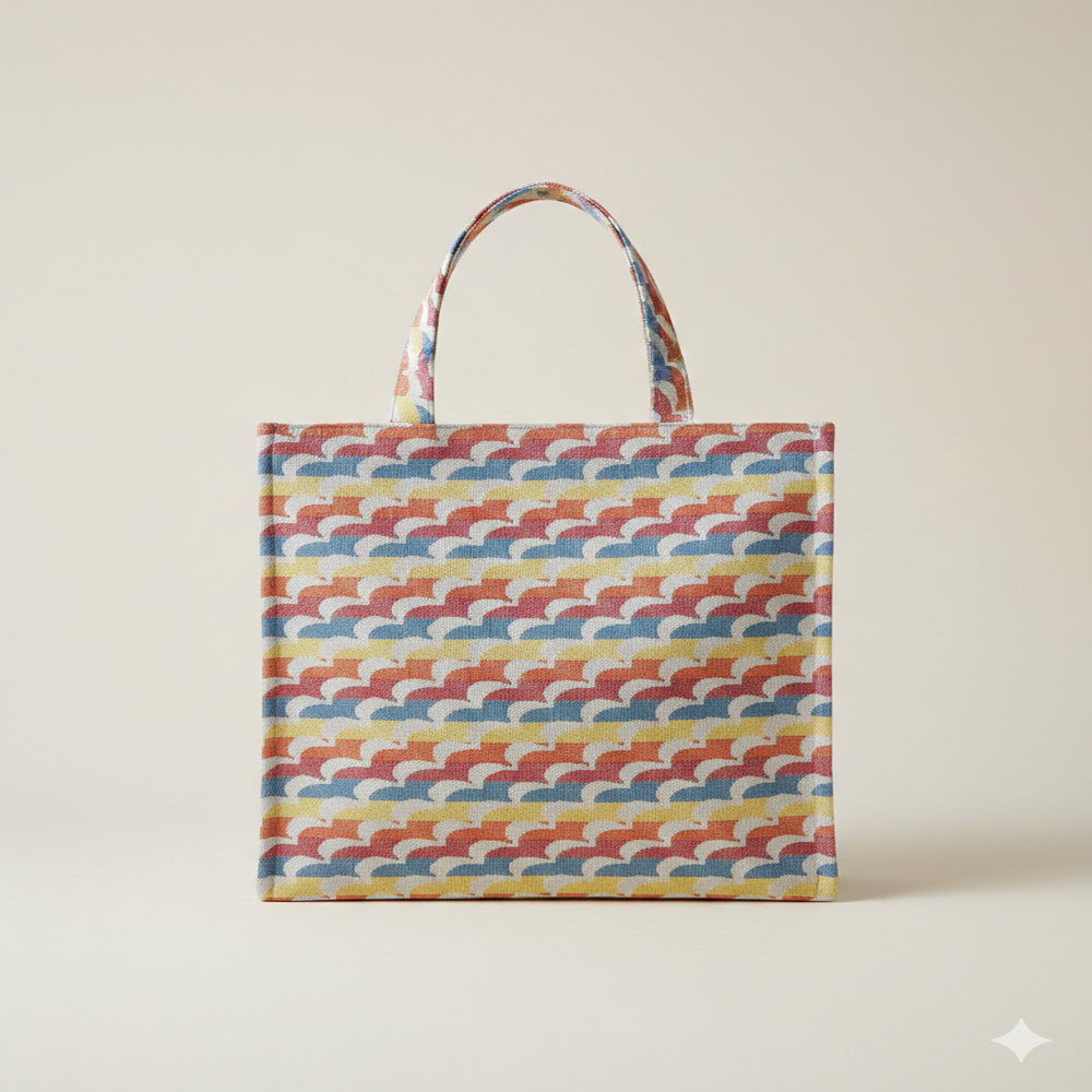 Jacquard Multi Bag Fabric - Attributes: Washable