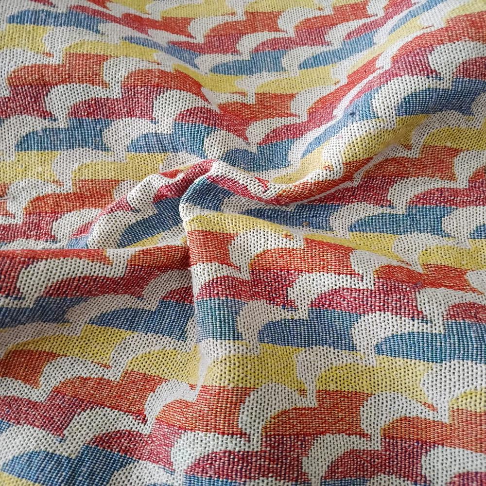 Jacquard Multi Bag Fabric - Attributes: Washable