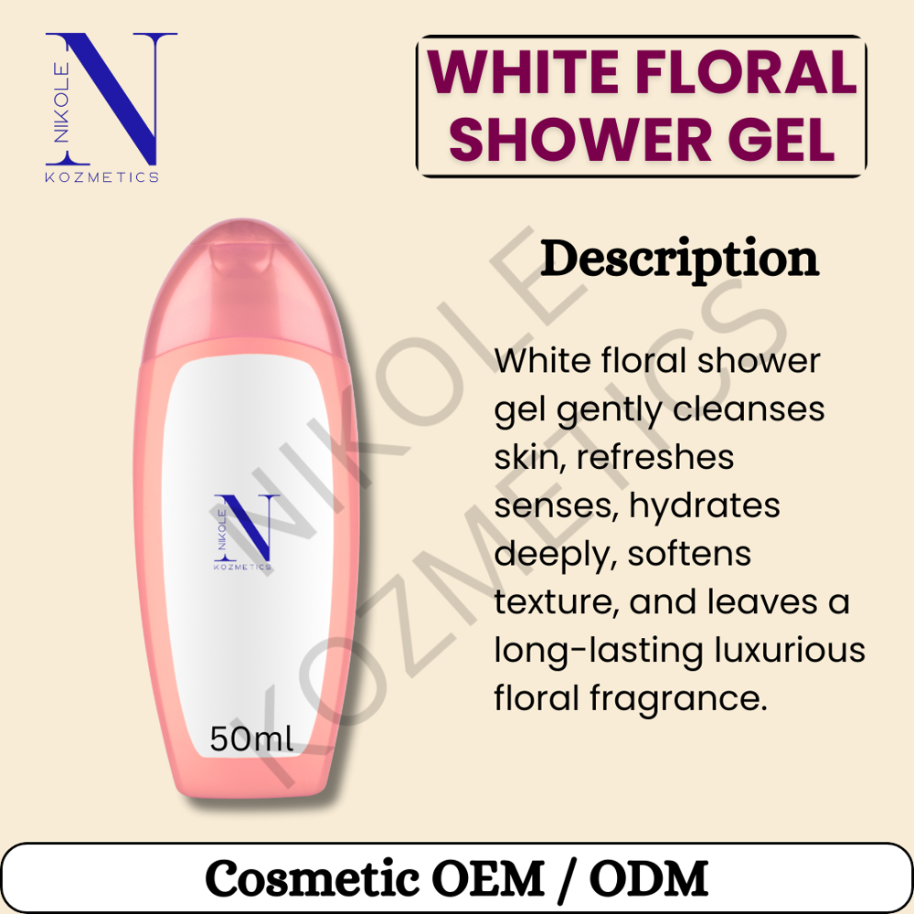 White Floral Shower Gel
