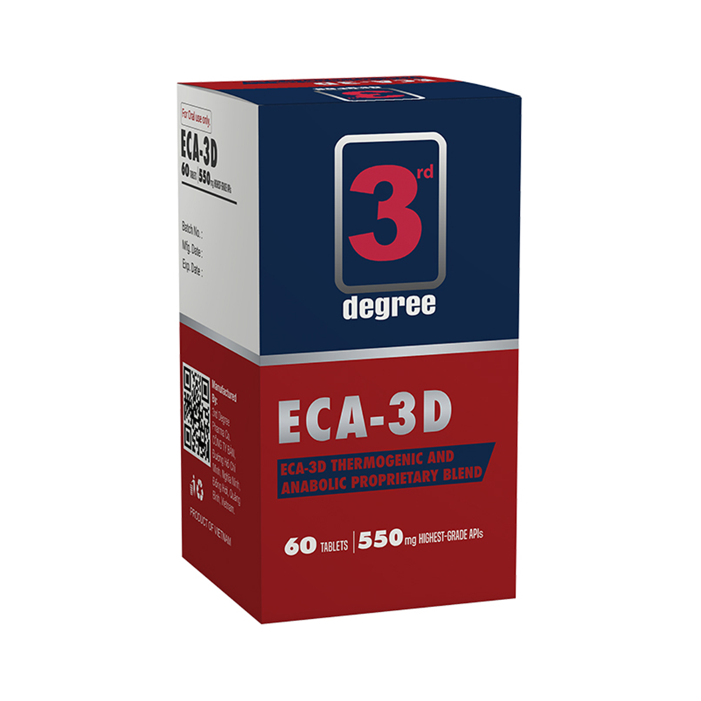 3RD DEGREE ECA 3D, 550MG, 60 TABS