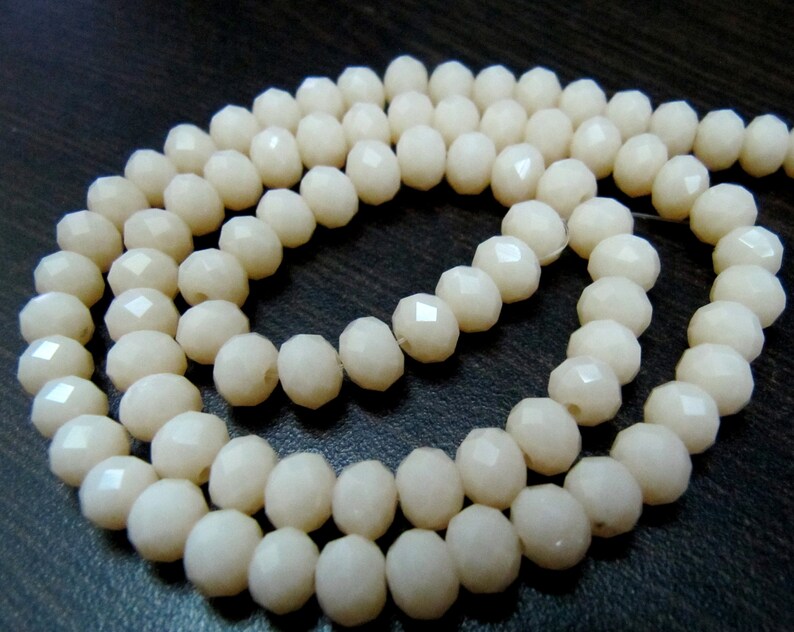 Pink Opal Hydro quartz Rondelle Micro Faceted 6mm Beads Strand 17 inches long approx. 100 Beads per Strand Wholesale Prices