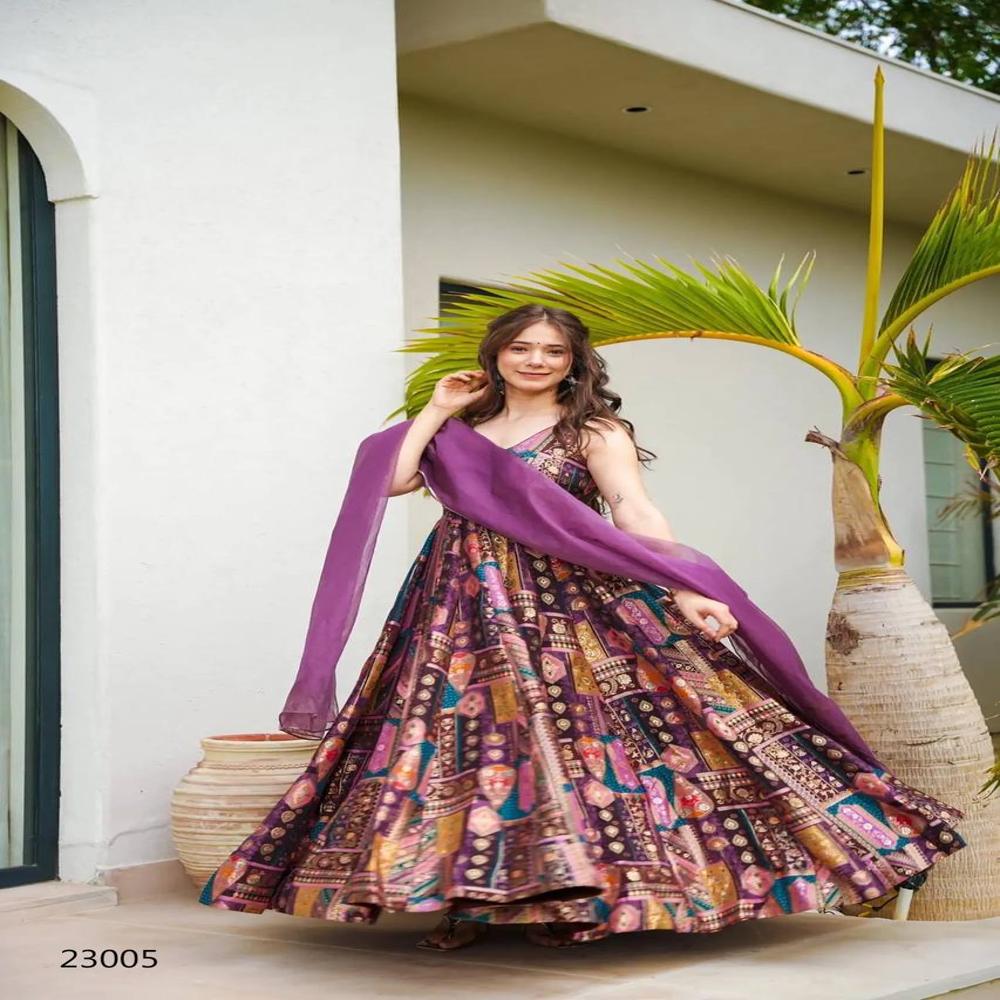 Stylish Party Wear Designer Gown For Women