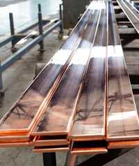 Etp Copper Flat Bars - Electrolytic Copper, Custom Sizes 1-60mm Thick X 5-350mm Wide, Bright Finish, Astm B187, Gb/t, Jis Compliant, High Conductivity, Sharp Edges
