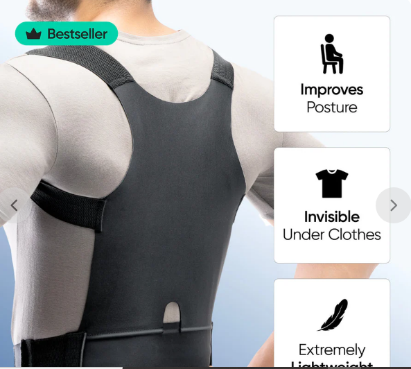 Frido Posture Corrector - Attributes: Skin Friendly