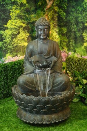 Holiness Craft Big Lotus Buddha Water Fountain