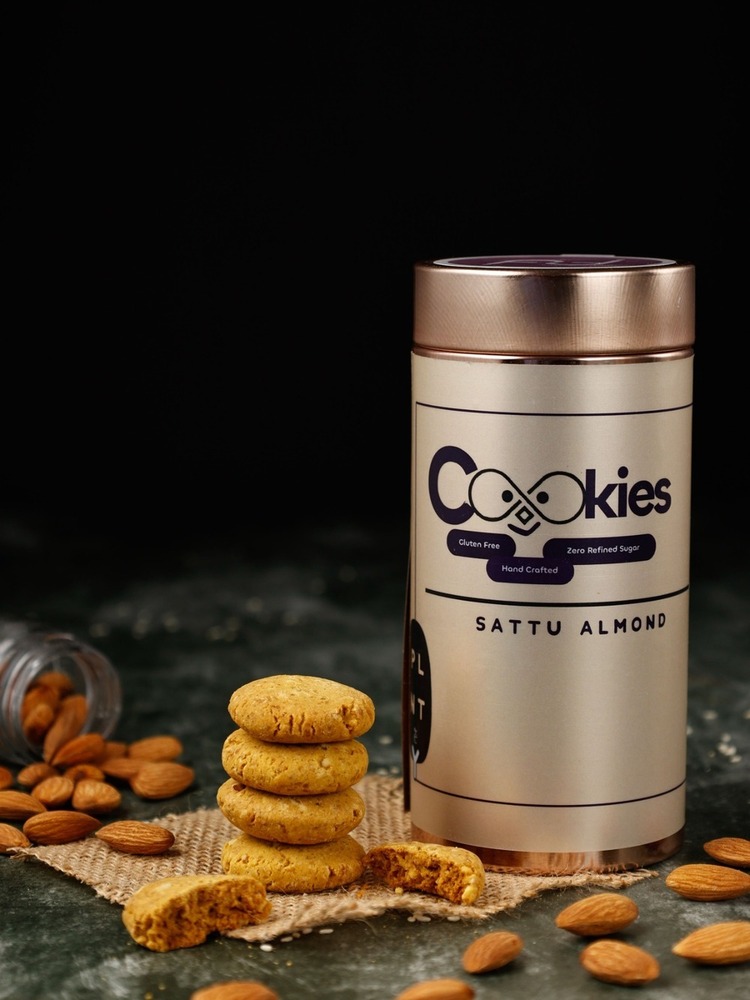 Sattu Almond Cookies