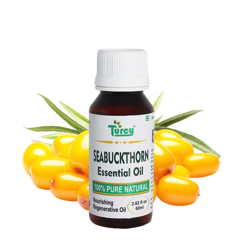 Turcy Seabuckthorn Oil | Omega Rich Skin & Hair Care Oil | Anti-Aging Antioxidant |(60ml)
