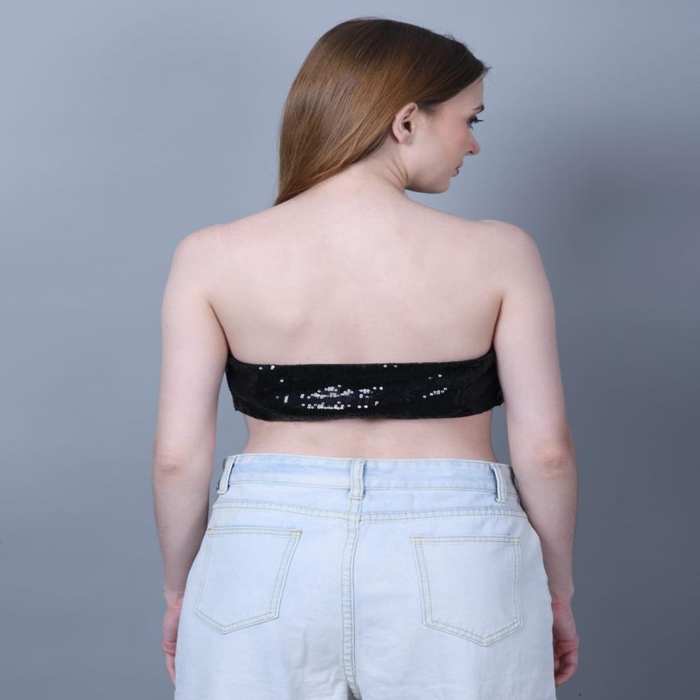 Ladies Export Surplus Sequin Tube Top