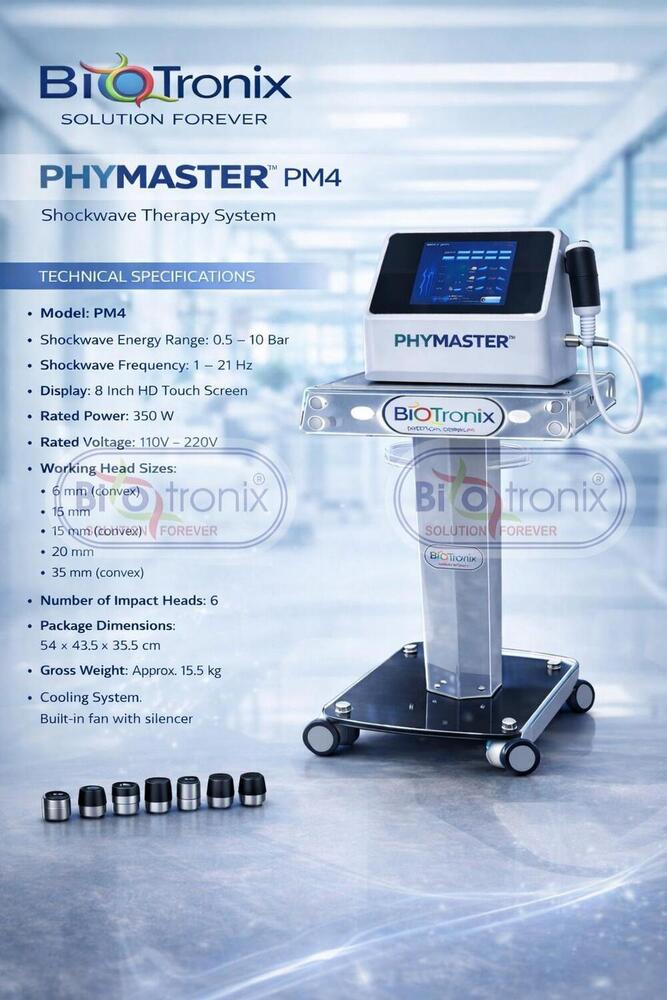 Phymaster Shockwave Advanced Physiotherapy System for Rehabilitation