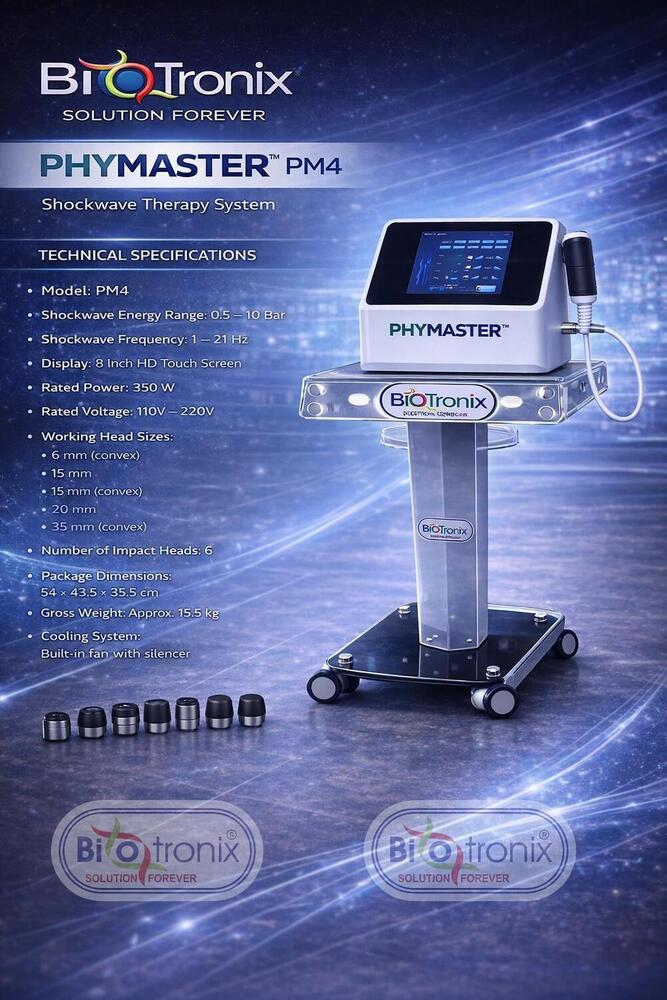 Phymaster Shockwave Physiotherapy Equipment for Muscle Pain Management