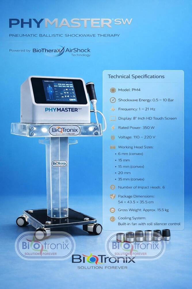 Phymaster Shockwave Therapy Machine for Joint & Tendon Rehabilitation