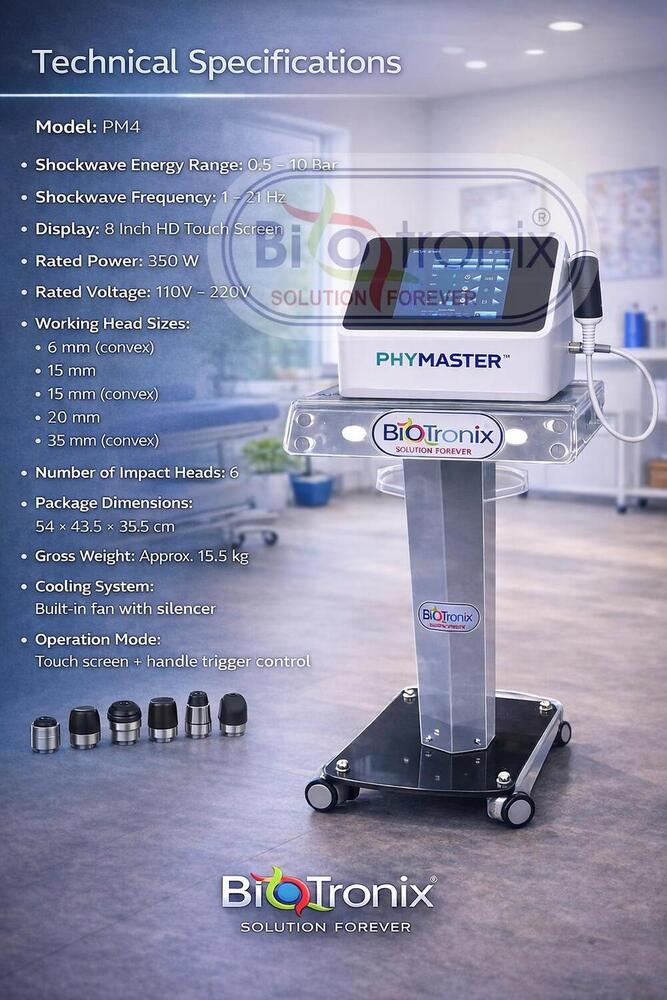 Phymaster Shockwave Therapy System for Rehab Centers