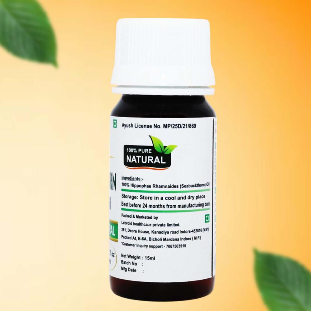 Turcy Seabuckthorn Essential Oil Pure & Natural for Glowing Skin & Hair Care(15ML)