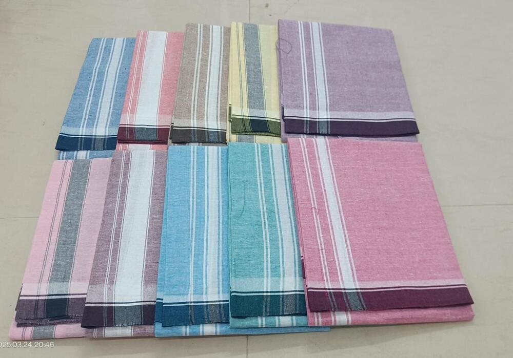 Men's Pattakarai Cotton Lite Colour Dhoti