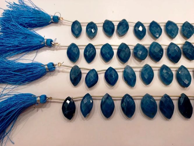 Natural Blue Opal Briolette Marquise Shape 15to18mm Beads Sold Per strand 8 Inches long Great Quality Beads