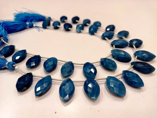 Natural Blue Opal Briolette Marquise Shape 15to18mm Beads Sold Per strand 8 Inches long Great Quality Beads