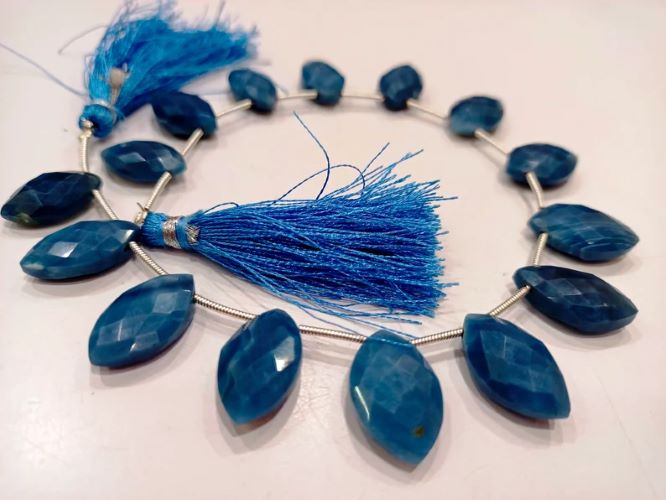 Natural Blue Opal Briolette Marquise Shape 15to18mm Beads Sold Per strand 8 Inches long Great Quality Beads