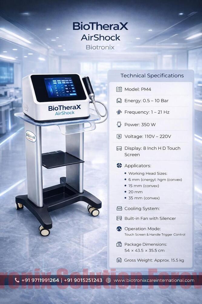 Phymaster Shockwave Physiotherapy Device for Chronic Muscle Pain Treatment