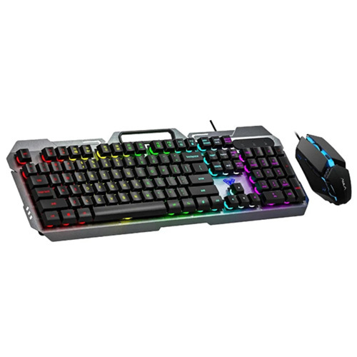 AULA F2023 Black Full Size Wired Gaming Keyboard And Mouse Combo