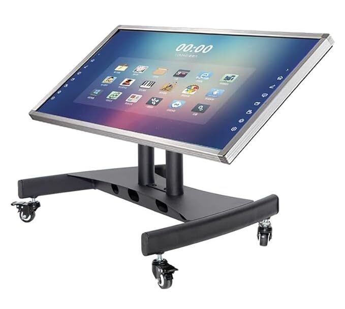 Unibox 75 Inch Heavy Duty Low Height TV Floor Trolley UB223