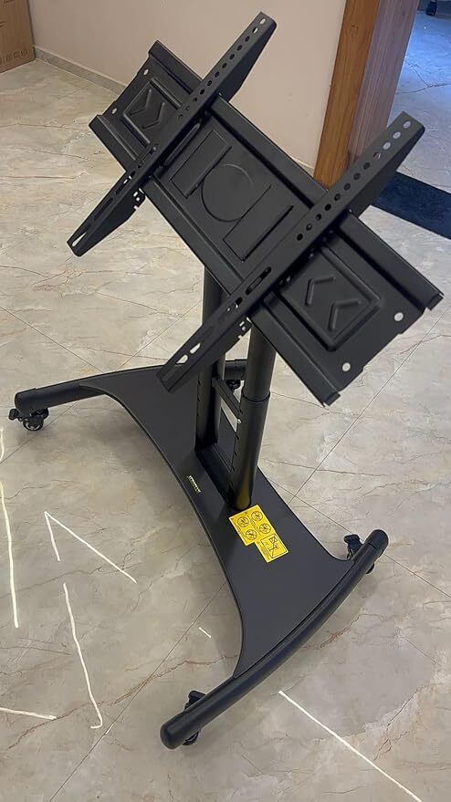 Unibox 75 Inch Heavy Duty Low Height TV Floor Trolley UB223
