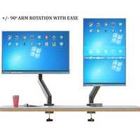 UNIBOX 32 Monitor Table Top Mount Single Arm Adjustable H110B