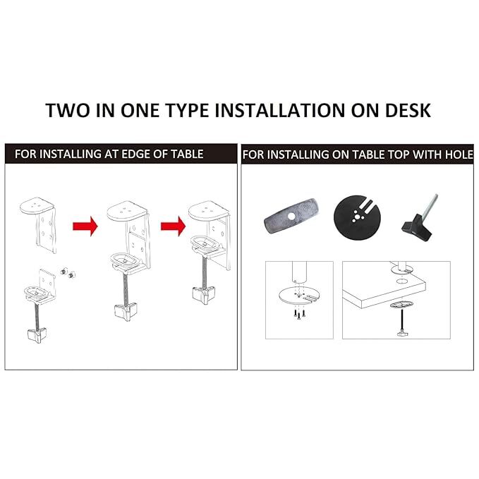 UNIBOX Desktop Monitor Stand Dual Arms Up to 32 Inch Z022