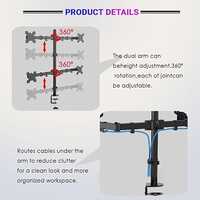 UNIBOX Four Arm Table Top Monitor Stand for 32 Screens Z044