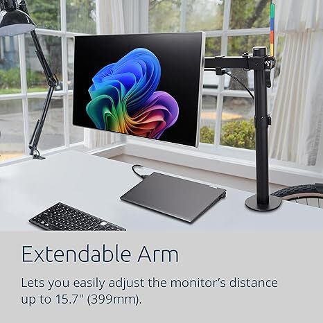 Unibox 32 Monitor Table Top Mount Single Arm Adjustable Z011