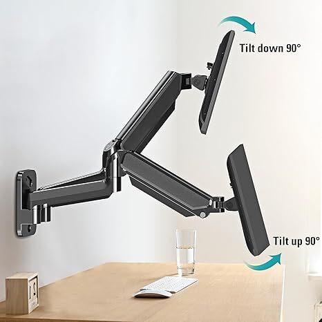 UNIBOX Double Arm Wall Mount Monitor Stand for 32 Screen F150 160