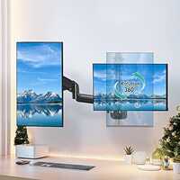 UNIBOX Double Arm Wall Mount Monitor Stand for 32 Screen F150 160