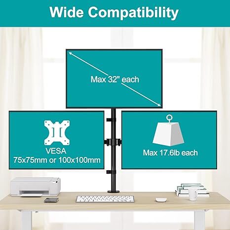 UNIBOX Triple Arm Table Top Monitor Stand for 32 Screens Z033