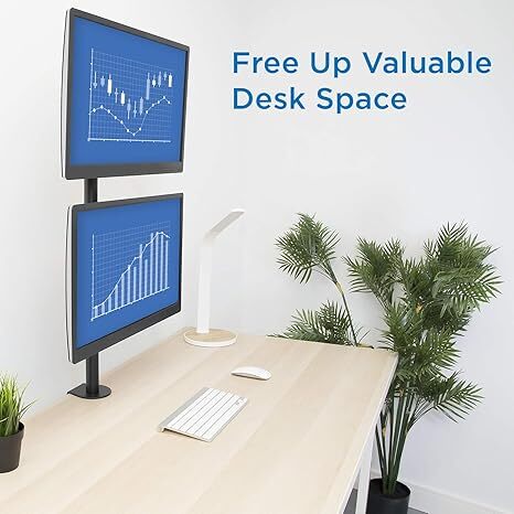 UNIBOX Dual Screen Table Top Stand for 32 Inch Monitors Z002