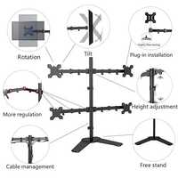 UNIBOX Universal Four Arm Table Top Stand for 32 Inch Monitors T044