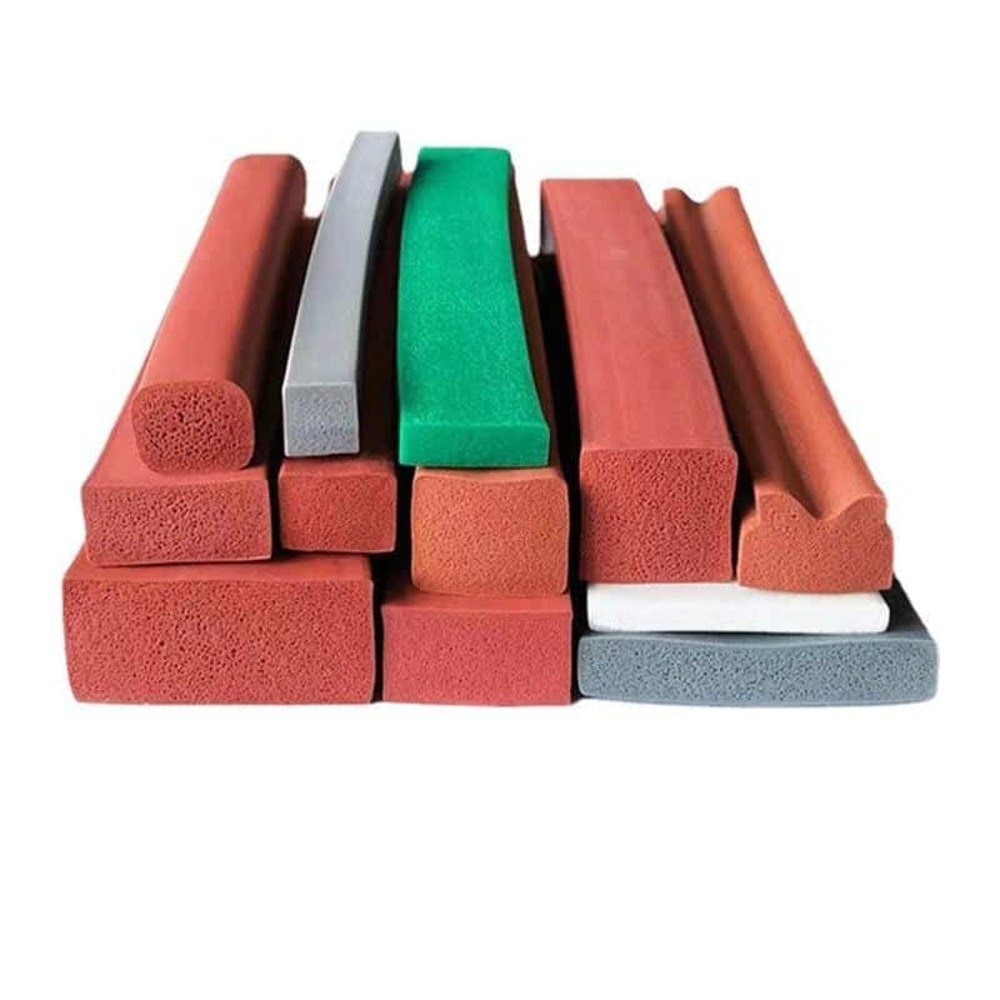 Silicone Sponge Strips - Color: Black