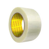 Cross Filament Tape - Pet Fiberglass Filament 48mm X 50m, Transparent, 250 N/25mm Tensile Strength, Water Resistant