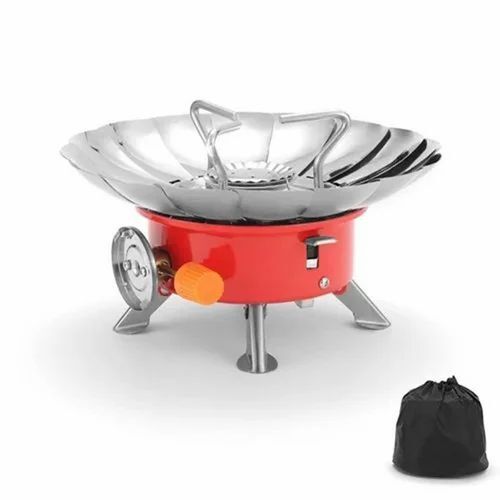 Portable Stove Foldable Lotus Stove Windproof Camping Gas Stove Collapsible Gas Stove Mini Gas Stove