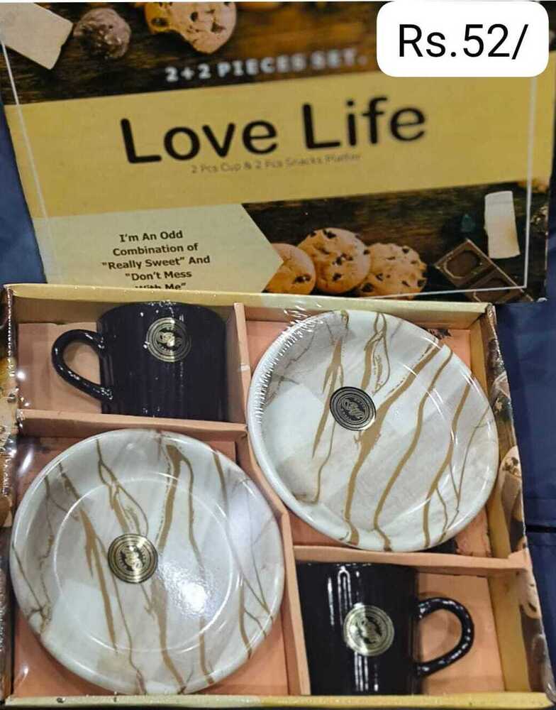 2+2 Pcs Snacks Platter Set