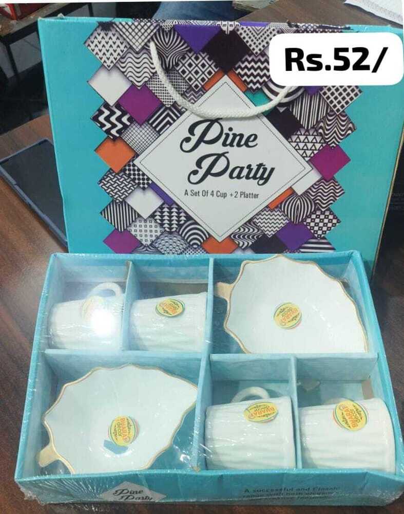 4 Cup + 2 Platter Set