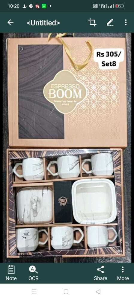 Ceramic Cup And Jar Set