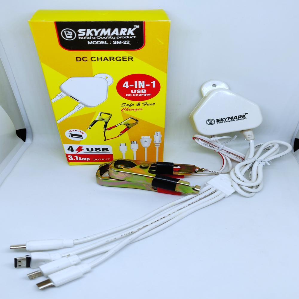 Double Usb Dc Charger - Body Material: Abs Plastic