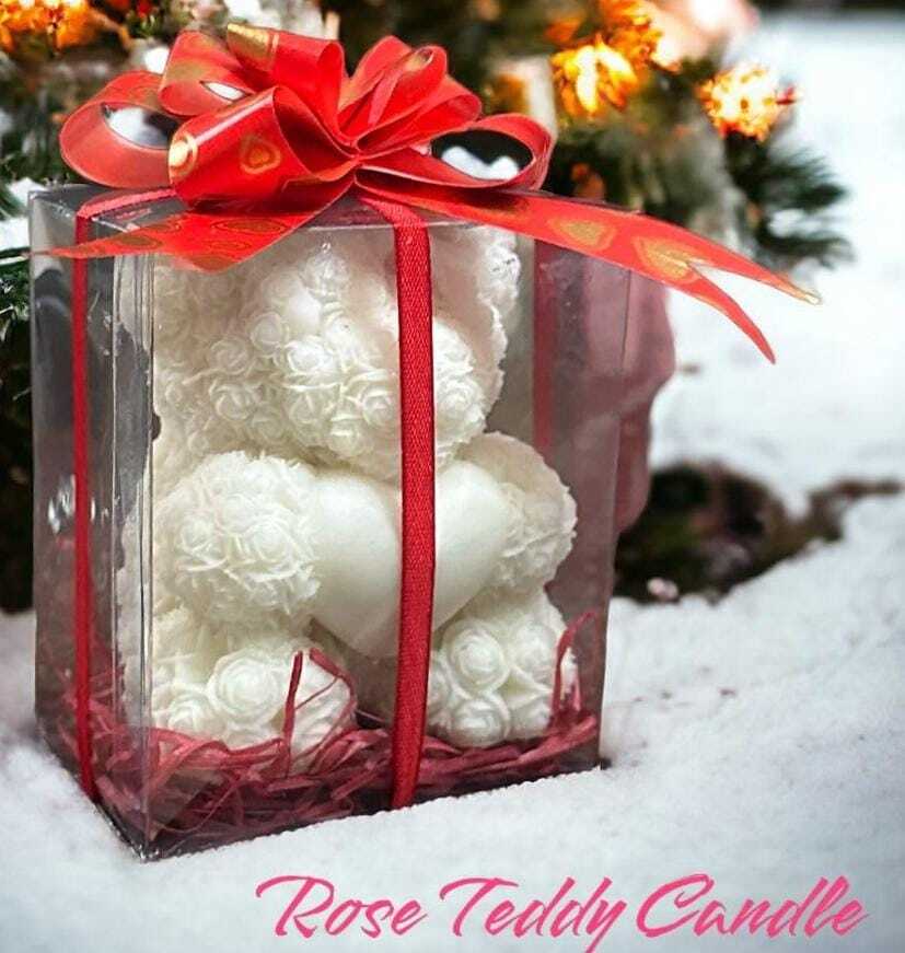 Big Heart Teddy Ccandle
