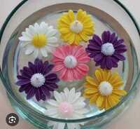 Daisy Flower Candle