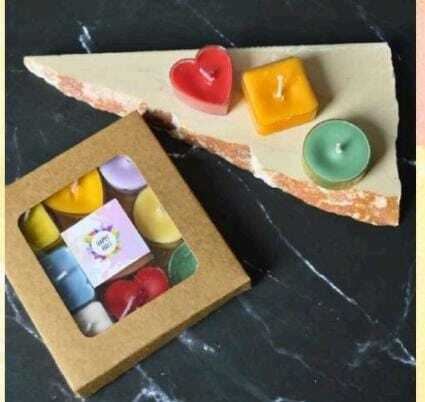 Holi Tea Light Candle