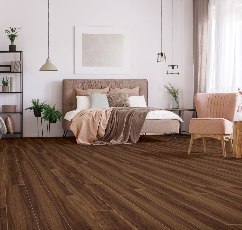 Italian Walnut Laminated Wooden Flooring